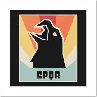 SPQR - Vintage Roman Empire Eagle Design Posters and Art